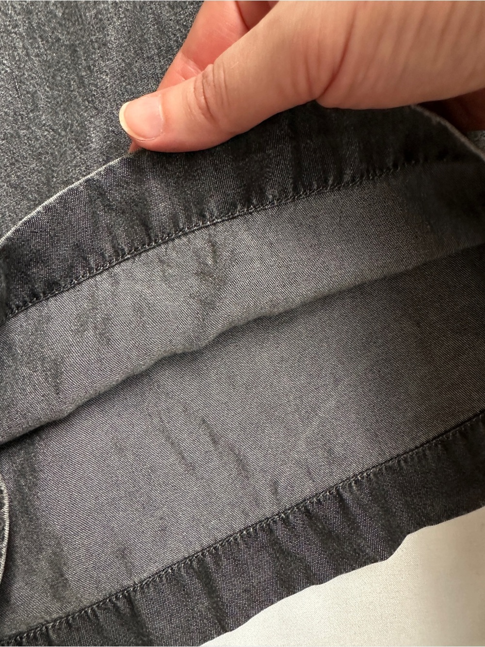 Jane and Delancey Wide-Leg Grey Paperbag Waist Pants - Picture 6 of 14